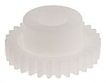 RS PRO POM 30 Teeth Spur Gear, 0.5 Module, 5mm Bore Diam, 15mm Pitch Diam, 10mm Hub Diam
