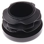 RS Pro Siyah PE Boru Profil Tapası, 25,4mm Çaplı Borular İçin