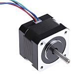 RS PRO Hybrid, Permanent Magnet Stepper Motor, 0.22Nm Torque, 2.8 V, 1.8°, 42.3 x 42.3mm Frame, 5mm Shaft