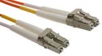 RS PRO LC to LC Duplex Multi Mode OM1 Fibre Optic Cable, 62.5/125μm, Orange, 5m