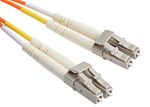 RS PRO LC to LC Duplex Multi Mode OM1 Fibre Optic Cable, 62.5/125μm, Orange, 10m