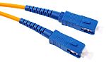 RS PRO SC to SC Simplex Single Mode OS1 Fibre Optic Cable, 9/125μm, Yellow, 1m