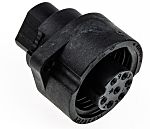 Amphenol Industrial Circular Connector, 6 + PE Contacts, Panel Mount, Socket, Female, IP67, Ecomate M Series