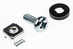 RS PRO Nylon 10 Piece Cross Drive Screw/Bolt, Nut & Washer Kit