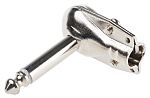 RS PRO Jack Connector 6.35 mm Cable Mount Mono Plug, 2Pole