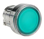 Schneider Electric Harmony XB4 Series Green Illuminated Maintained Push Button Head, 22mm Cutout, IP66, IP67, IP69K