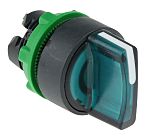 Schneider Electric Harmony XB5 Series 2 Position Selector Switch Head, 22mm Cutout, Green Handle