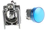 Schneider Electric, Harmony XB4, Panel Mount Blue Universal LED Pilot Light, 22mm Cutout, IP66, IP67, IP69(IP69K),