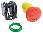 Schneider Electric Harmony XB5 Series Twist Release Emergency Stop Push Button, Panel Mount, 22mm Cutout, SPDT, IP66,