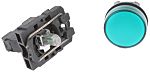 Schneider Electric, Harmony XB5, Panel Mount Green Universal LED Pilot Light, 22mm Cutout, IP66, IP67, Round, 240V ac