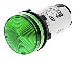 Schneider Electric, XB7, Panel Mount Green LED Pilot Light, 22mm Cutout, IP20, IP65, 26.4 V ac, 30V dc