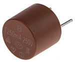 RS PRO PC Board Non Resettable Fuse, Radial 250mA, 250V ac