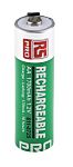 RS PRO AA NiMH Rechargeable AA Battery, 1.7Ah, 1.2V - Pack of