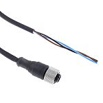 Telemecanique Sensors Straight Female 4 way M12 to Unterminated Sensor Actuator Cable, 5m