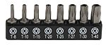 RS PRO Driver Bit Set 8 Pieces, Tamperproof Torx