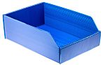 RS PRO PP Storage Bin, 300mm x 200mm x 100mm, Blue