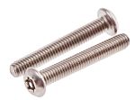 Tornillo de seguridad a prueba de manipulaciones Plano Plano Acero Inoxidable, M3 x 20mm