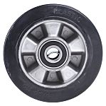 RS PRO Black Rubber Abrasion Resistant, Quiet Operation Trolley Wheel, 300kg