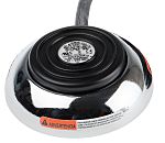 RS PRO Light Duty Momentary Foot Switch - Chrome Plated Zinc Case Material, SP-CO, 10 A @ 250 V ac Contact Current,