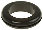 RS PRO Black PVC 25.1mm Cable Grommet for Maximum of 18.9mm Cable Dia.