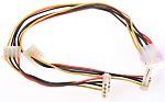 RS PRO 4 Way Male 4 Pin Molex to 4 Way Female 4 Pin Molex Wire to Board Cable, 2m