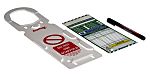ScaffTag White on Green Safety Scaffolding Tag, English Language, 1 per Pack