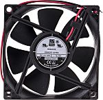 RS PRO Axial Fan, 12 V dc, DC Operation, 68m³/h, 2.9W, 250mA Max, 80 x 80 x 25mm