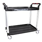 RS PRO 2 Shelf Aluminium Trolley Trolley, 866 x 500mm, 120kg Load