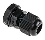 RS PRO Black Nylon Cable Gland, M12 Thread, 3mm min., 6.5mm max., IP68