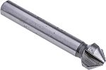 Avellanador cónico  a 90° RS PRO, HSS, cabezal de 12.4mm de 3 ranuras, longitud 56 mm, piezas