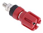 RS PRO 4mm Red Terminal Post, 30A, 2BA Thread