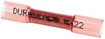 TE Connectivity, DuraSeal Butt Splice Connector, Red, Insulated, Tin 22 → 18 AWG