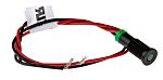 RS PRO Green Panel Mount Indicator, 2V dc, 6mm Mounting Hole Size, Lead Wires Termination, IP67