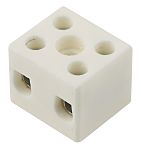 RS PRO Non-Fused Terminal Block, 2-Way, 57A, 8 AWG Wire, Screw Down Termination