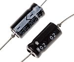 RS PRO 2.2μF Aluminium Electrolytic Capacitor 63V dc, Axial, Through Hole