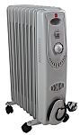 RS PRO 2kW Convection Oil Filled Radiator, Floor Mounted, Type G - British 3-pin