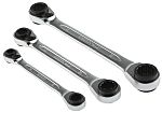 Bahco S4RM Series 3-Piece Spanner Set, 8 x 9 → 18 x 19 mm, Chrome Vanadium Steel