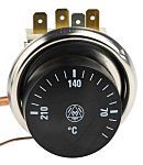 RS PRO Capillary Thermostat, +210°C Max, SPDT, Automatic Reset, Panel Mount