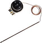 RS PRO Adjustable Capillary Thermostat, Opens at +310°C, Closes at +50°C, +330°C Max, SPDT, Automatic Reset, Panel Mount