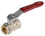 RS PRO Brass Full Bore, 2 Way, Ball Valve, BSPP 3/8in, 30 → 40bar Operating Pressure