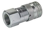 RS PRO Carbon Steel Female Hydraulic Quick Connect Coupling, BSP 3/4 Female