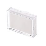 RS PRO White Rectangular Push Button Lens for Use with ADA16 Series
