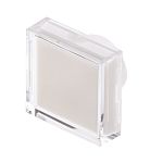 RS PRO White Square Push Button Lens for Use with ADA16 Series