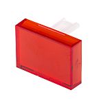 RS PRO Red Rectangular Push Button Lens for Use with SD16 Series