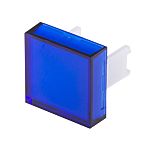 Krycí sklíčko tlačítka Čtyřhran, barva čočky: Modrá pro Řada SD16