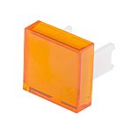 RS PRO Orange Square Push Button Lens for Use with SD16 Series