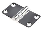 RS PRO Stainless Steel Butt Hinge, 68mm x 37mm x 2mm
