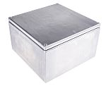 RS PRO Unpainted Stainless Steel Terminal Box, IP66, 200 x 120 x 200mm