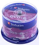 Prázdný disk DVD 4,7 GB 16X DVD+R 50 ks Verbatim