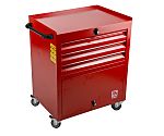 RS PRO 3 drawer Steel Wheeled Tool Chest, 830mm x 630mm x 450mm